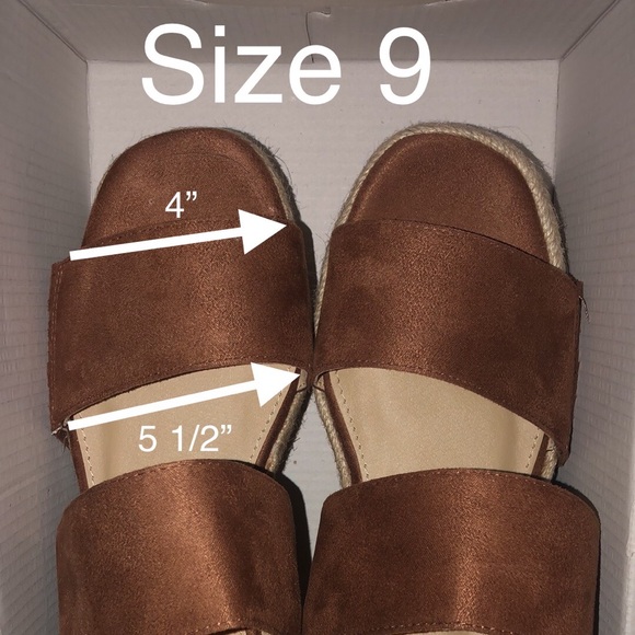 Comfort Cognac (Brown) Fringe Wedges - Picture 12 of 12